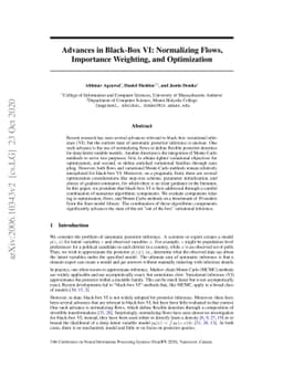 Advances in Black-Box VI: Normalizing Flows, Importance Weighting, and
  Optimization