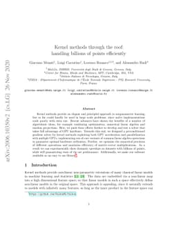 Kernel methods through the roof: handling billions of points efficiently