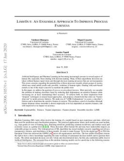 LimeOut: An Ensemble Approach To Improve Process Fairness