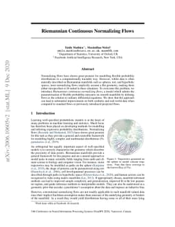 Riemannian Continuous Normalizing Flows
