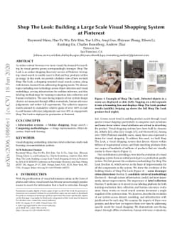 Shop The Look: Building a Large Scale Visual Shopping System at
  Pinterest