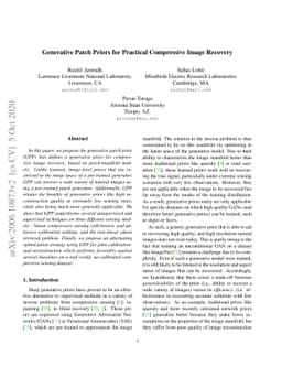 Generative Patch Priors for Practical Compressive Image Recovery
