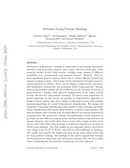 Pervasive Lying Posture Tracking