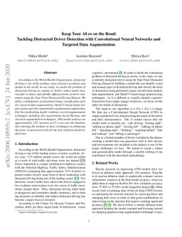 Keep Your AI-es on the Road: Tackling Distracted Driver Detection with
  Convolutional Neural Networks and Targeted Data Augmentation