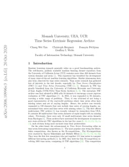 Monash University, UEA, UCR Time Series Extrinsic Regression Archive