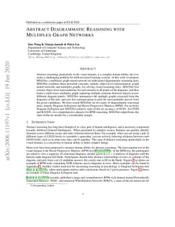 Abstract Diagrammatic Reasoning with Multiplex Graph Networks