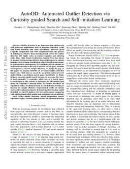 AutoOD: Automated Outlier Detection via Curiosity-guided Search and
  Self-imitation Learning