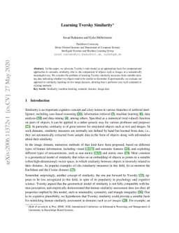Learning Tversky Similarity