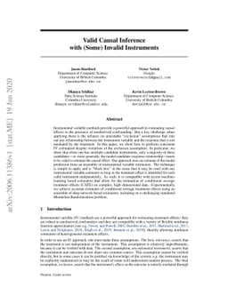 Valid Causal Inference with (Some) Invalid Instruments
