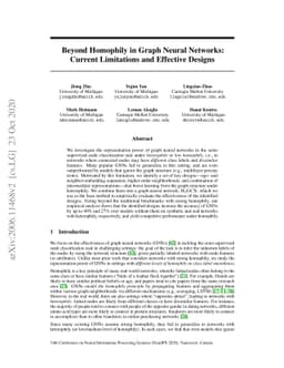 Beyond Homophily in Graph Neural Networks: Current Limitations and
  Effective Designs