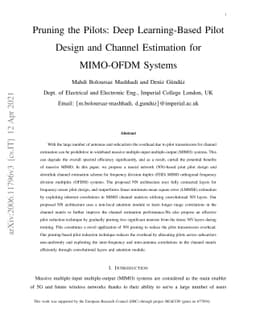 Pruning the Pilots: Deep Learning-Based Pilot Design and Channel
  Estimation for MIMO-OFDM Systems