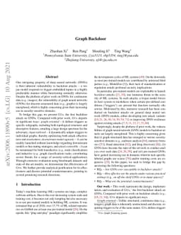 Graph Backdoor