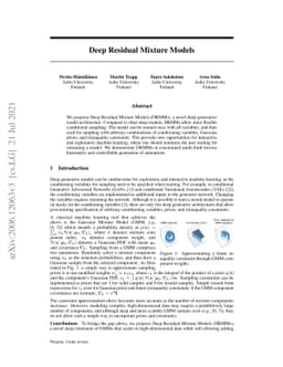 Deep Residual Mixture Models