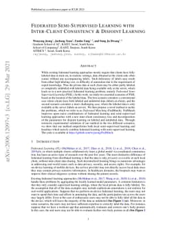Federated Semi-Supervised Learning with Inter-Client Consistency &
  Disjoint Learning