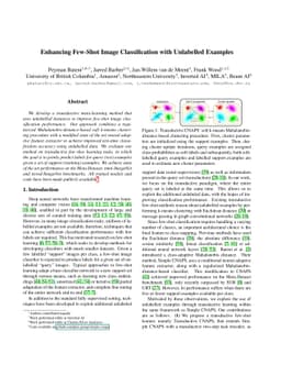 Enhancing Few-Shot Image Classification with Unlabelled Examples