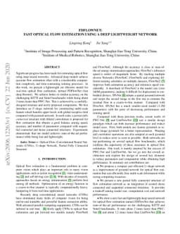 FDFlowNet: Fast Optical Flow Estimation using a Deep Lightweight Network