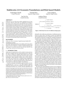 Stablecoins 2.0: Economic Foundations and Risk-based Models