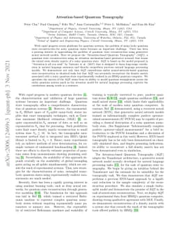 Attention-based Quantum Tomography