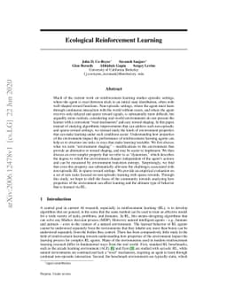 Ecological Reinforcement Learning