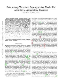 Articulatory-WaveNet: Autoregressive Model For Acoustic-to-Articulatory
  Inversion