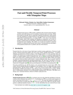 Fast and Flexible Temporal Point Processes with Triangular Maps