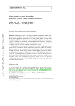 Time Series Extrinsic Regression