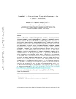 PoseGAN: A Pose-to-Image Translation Framework for Camera Localization