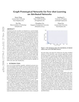 Graph Prototypical Networks for Few-shot Learning on Attributed Networks