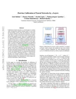 Post-hoc Calibration of Neural Networks by g-Layers