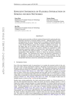 Efficient Inference of Flexible Interaction in Spiking-neuron Networks
