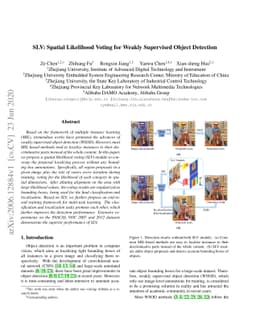 SLV: Spatial Likelihood Voting for Weakly Supervised Object Detection
