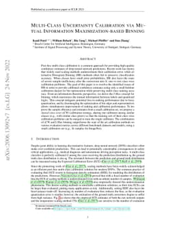 Multi-Class Uncertainty Calibration via Mutual Information
  Maximization-based Binning