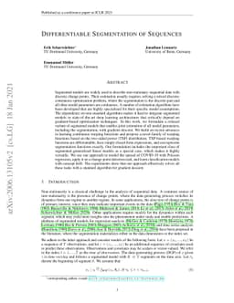 Differentiable Segmentation of Sequences