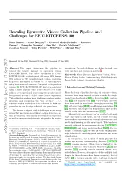 Rescaling Egocentric Vision
