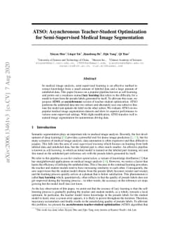 ATSO: Asynchronous Teacher-Student Optimization for Semi-Supervised
  Medical Image Segmentation