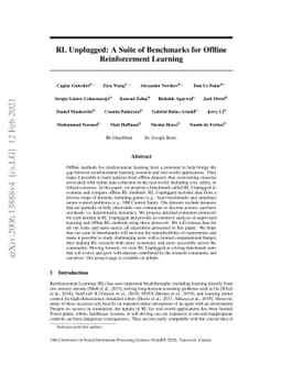 RL Unplugged: A Suite of Benchmarks for Offline Reinforcement Learning