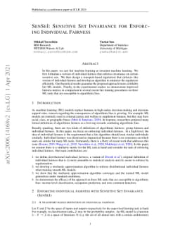 SenSeI: Sensitive Set Invariance for Enforcing Individual Fairness