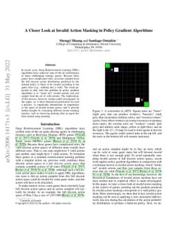 A Closer Look at Invalid Action Masking in Policy Gradient Algorithms