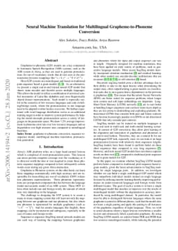 Neural Machine Translation for Multilingual Grapheme-to-Phoneme
  Conversion