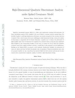 High-Dimensional Quadratic Discriminant Analysis under Spiked Covariance
  Model