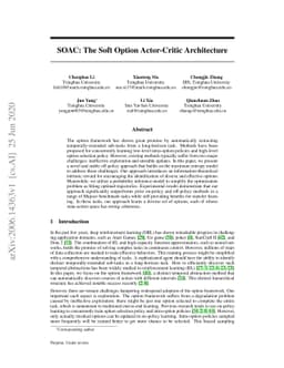 SOAC: The Soft Option Actor-Critic Architecture