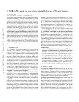 Q-NET: A Network for Low-Dimensional Integrals of Neural Proxies