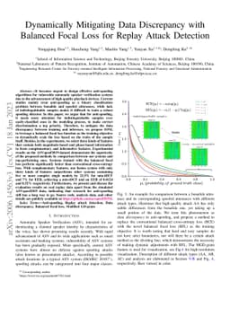Dynamically Mitigating Data Discrepancy with Balanced Focal Loss for
  Replay Attack Detection