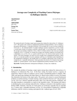 Average-case Complexity of Teaching Convex Polytopes via Halfspace
  Queries