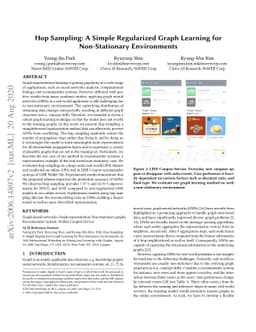 Hop Sampling: A Simple Regularized Graph Learning for Non-Stationary
  Environments