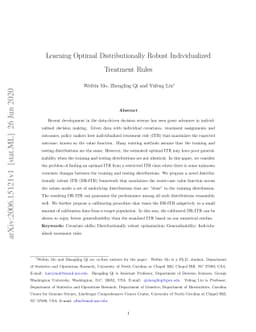 Learning Optimal Distributionally Robust Individualized Treatment Rules