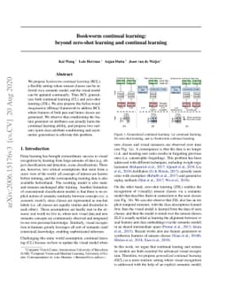 Bookworm continual learning: beyond zero-shot learning and continual
  learning