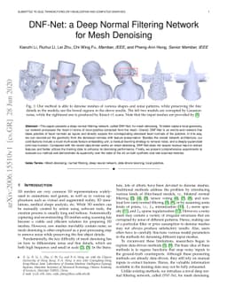 DNF-Net: a Deep Normal Filtering Network for Mesh Denoising
