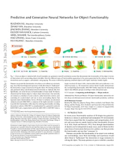 Predictive and Generative Neural Networks for Object Functionality