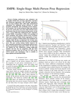 SMPR: Single-Stage Multi-Person Pose Regression